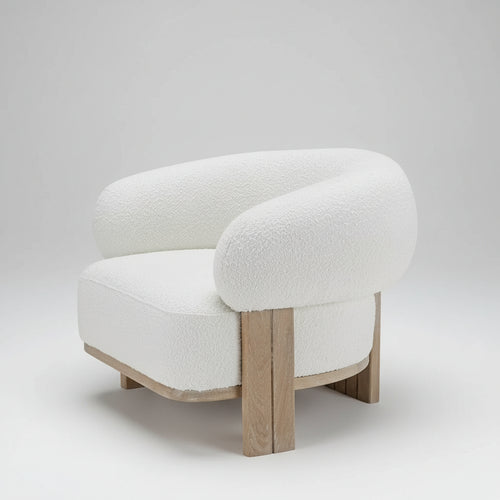 Luxury white Tomo Accent Chair Mumbai
