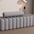 Stylish seating bench front look