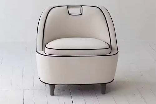  Modern white armchair for Living Room