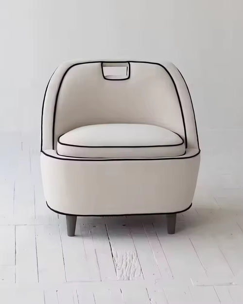  Modern white armchair for Living Room