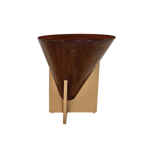 Front view of Turdo End Table