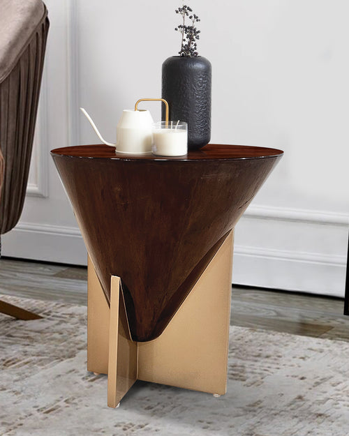 Modern side table with a unique design 