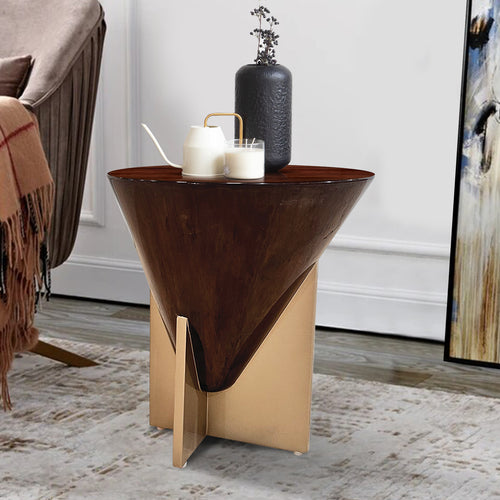 Modern side table with a unique design 