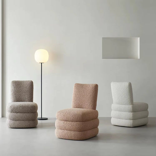 modern low height vanity chair for dressing table with upholstered cushioned seat