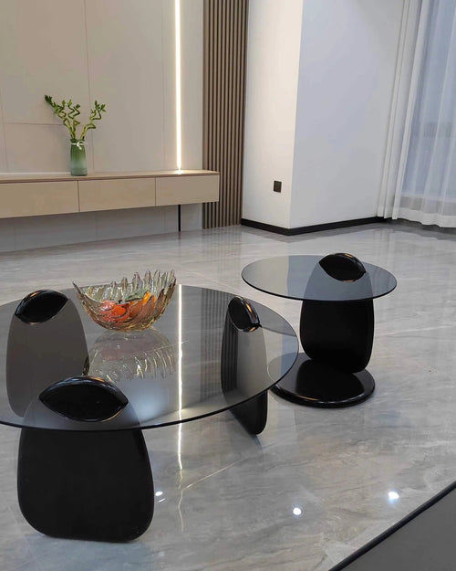 Turkke round coffee tables close look