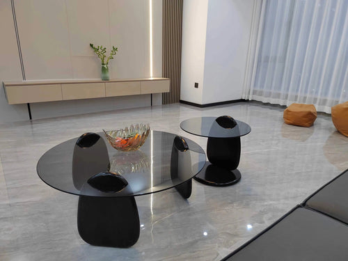 Turkke round coffee tables close look