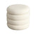 Close-up of Unio White Pouf