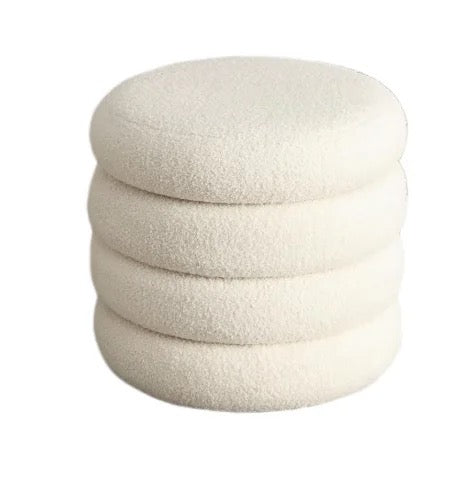 Close-up of Unio White Pouf