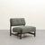 Velin Luxury Accent Chair online by chair collective is a geometric chair in teak wood with soft and plush cushioning