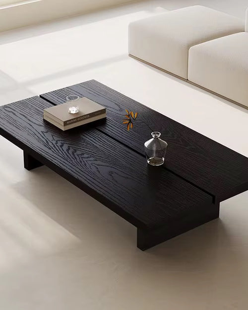 Discover the Vormir Coffee Table — a sleek, minimal luxury coffee table in rich veneer, perfect for modern and Japandi-inspired interiors. Shop this luxury coffee table online in India by Chair Collective