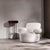 Side view of white Duramo Chair