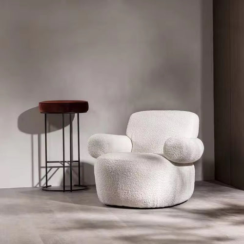 Side view of white Duramo Chair