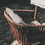 Back profile of Yuno Wicker chair