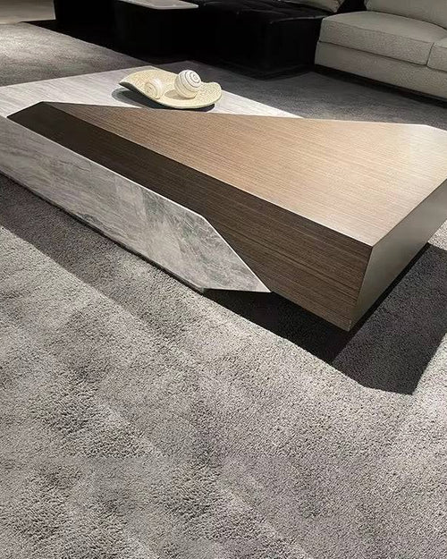 Side view of Sculptural Coffee Table