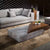 Zenith Marble‑Wood Sculptural Coffee Table