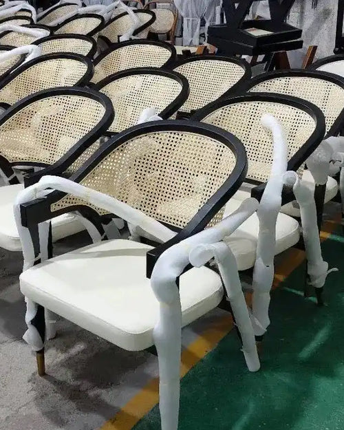 Luxury Juno rattan chair in Bangalore patio setup