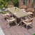 Hocco table set in outdoor area