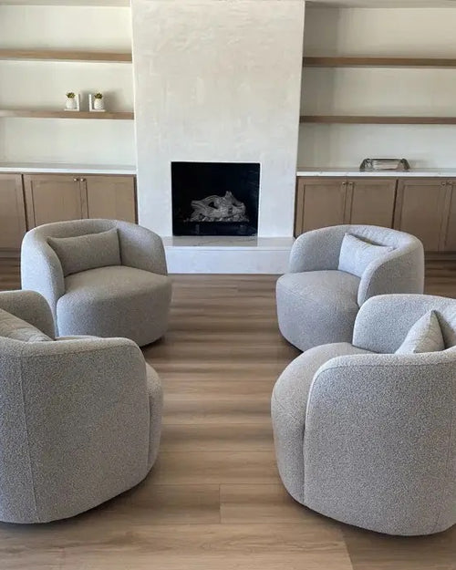 Multiple Gray Kalito lounge chairs in living room