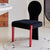 Koina Chair in black with red legs