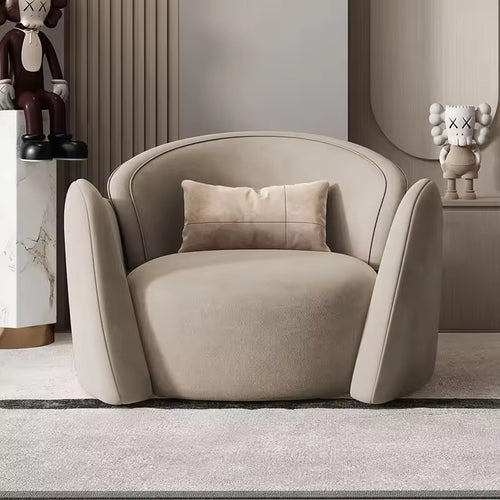 Front view of krillin accent chair 