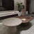 Modern teak coffee table set 