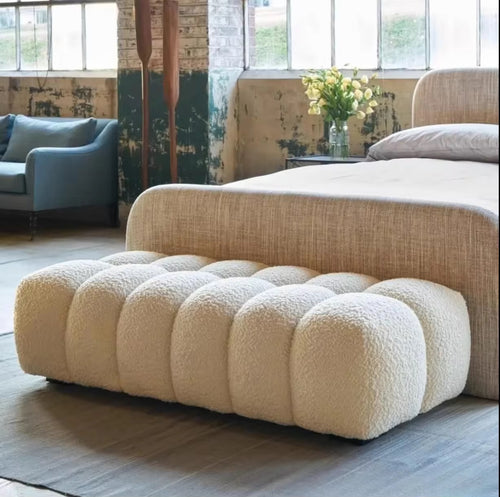 Mirage Bench product description outlining its cloud-like comfort