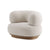 Modern beige armchair side profile