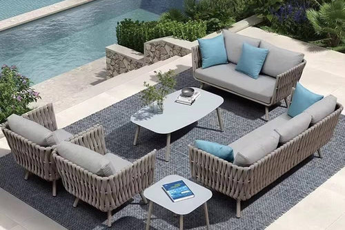 Wilson outdoor furniture set with aluminum frame