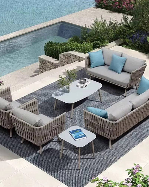Wilson outdoor furniture set with aluminum frame